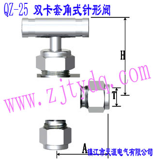 QZ-25 �p���׽�ʽ����yQZ-25 Double-collet Angle Pattern Needle Valve